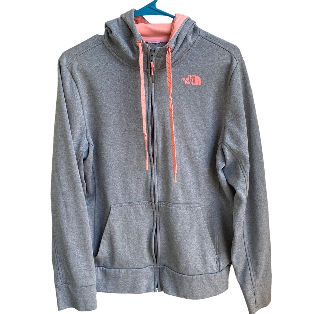 The North Face Women’s Gray & Pink Zip Hoodie